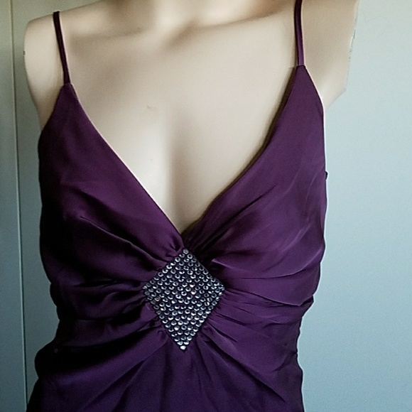 Sale was$30 Beautiful plum colored maxiparty dress - Picture 2 of 4